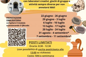 Campi estivi 2026 - Civico Museo Archeologico di Camaiore